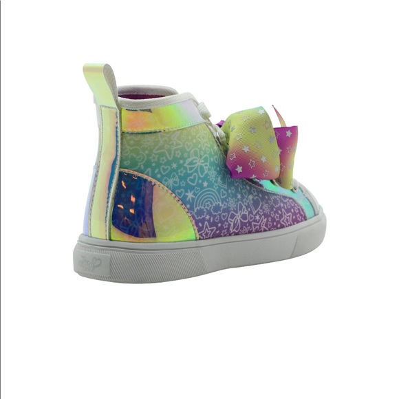 Nickelodeon Jojo Siwa Multi-color Big & Little Girls High Top Sneakers Kids Shoe - Picture 5 of 5